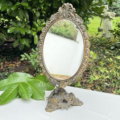 Зеркало настольное в стиле Классицизма 47х31 см бронза  