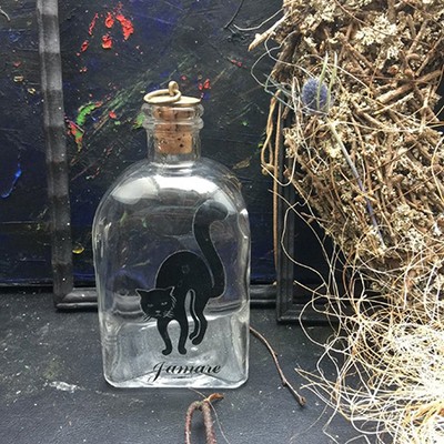 Бутыль с рисунком средняя Кошка