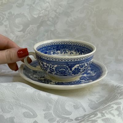 Кофейная пара ВиллеройБох Burgenland синий 180 мл фарфор Германия