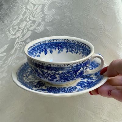 Кофейная пара ВиллеройБох Burgenland синий 180 мл фарфор Германия