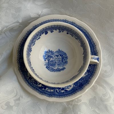 Кофейная пара ВиллеройБох Burgenland синий 180 мл фарфор Германия