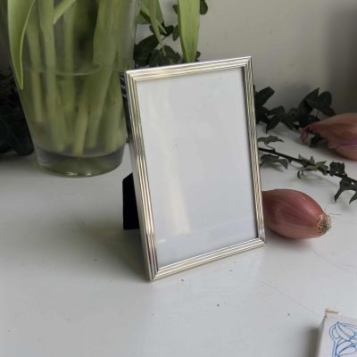 Рамка для фото со стеклом 13х9 см серебрение