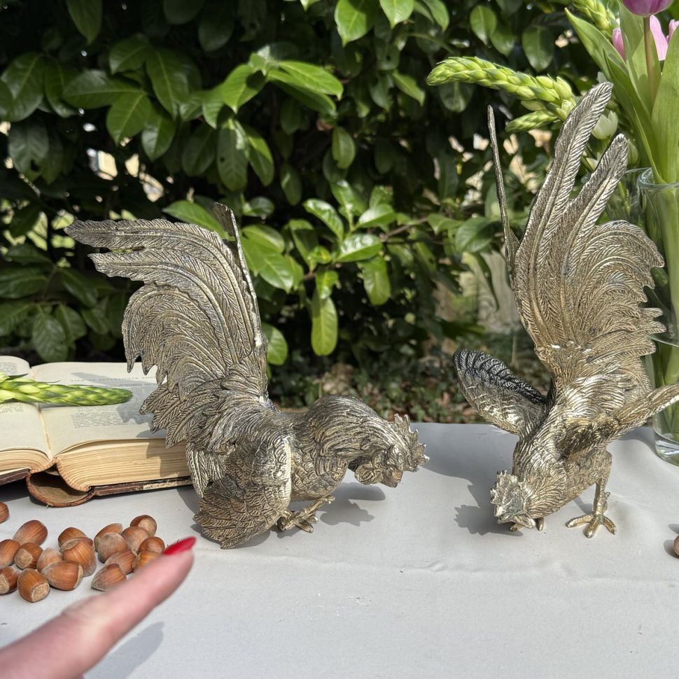 Статуэтка Петух Атакующий 30 см Франция