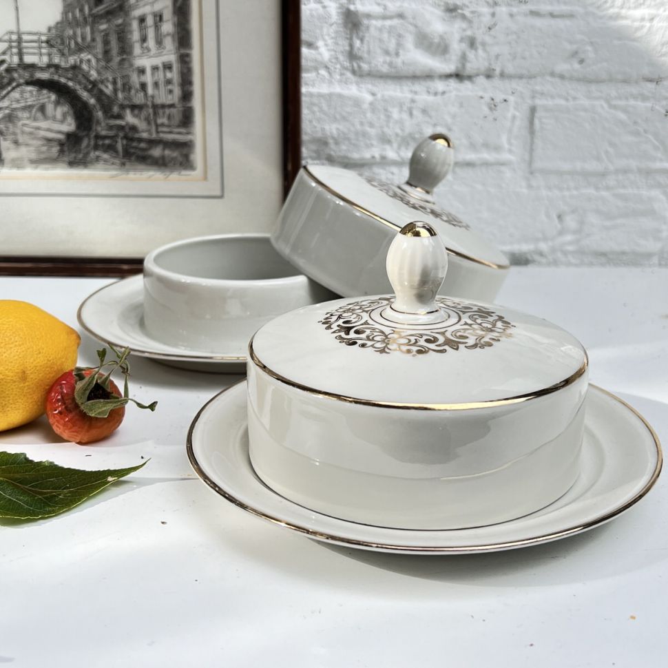 Масленка Elfenbein Porzellan 17 см Бавария