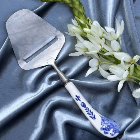 Нож лопатка для сыра Delft 21 см сталь фарфор Голландия