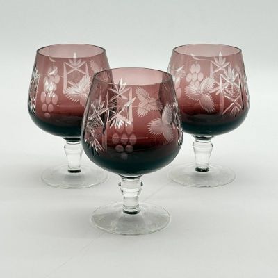 Бокал для коньяка 300 мл накладной хрусталь Германия дизайн 4