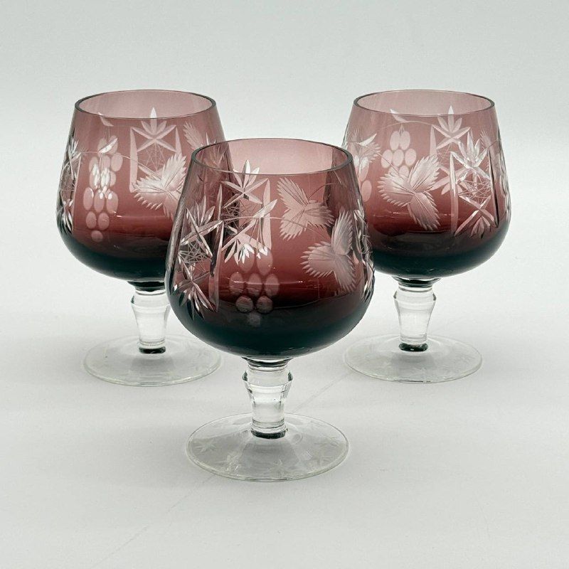 Бокал для коньяка 300 мл накладной хрусталь Германия дизайн 4