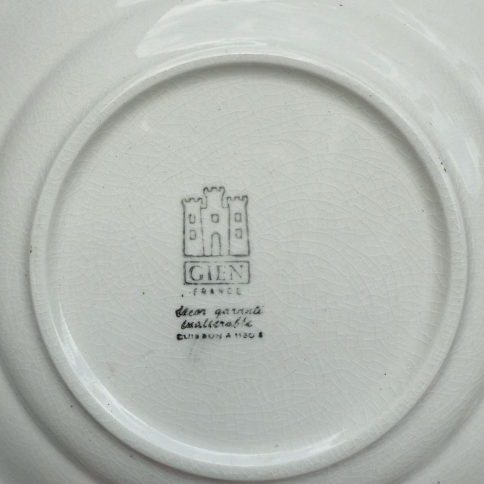 Тарелка Gien Campagne d'Italie №6 20 см Франция 