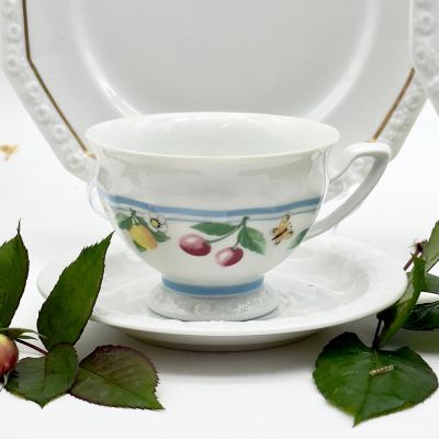 Чайная пара Rosenthal Classic Rose Фрукты 200 мл Германия 