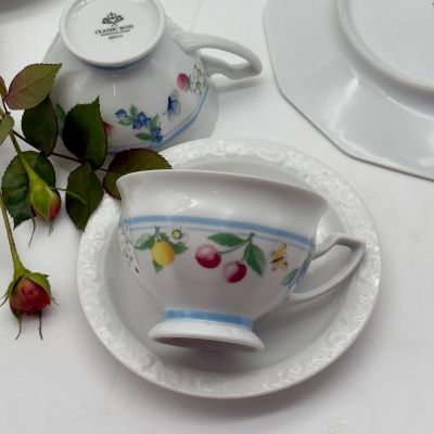Чайная пара Rosenthal Classic Rose Фрукты 200 мл Германия 