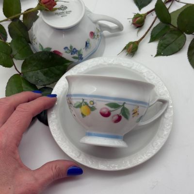 Чайная пара Rosenthal Classic Rose Фрукты 200 мл Германия 