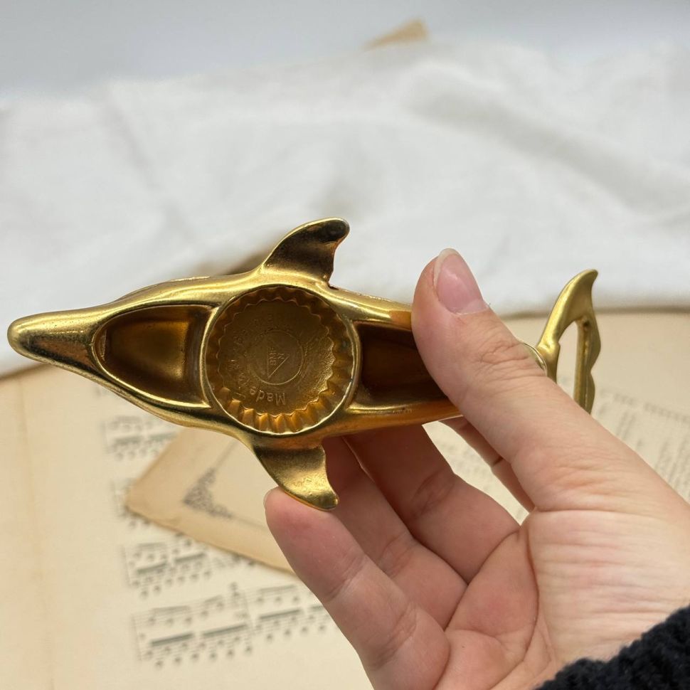 Открывалка BMF Дельфин золотой 17 см металлический сплав Германия