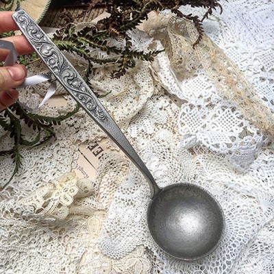 Половник олово с цветами на ручке Норвегия