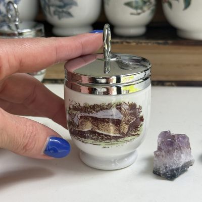 Кодлер на 1 Яйцо Royal Worcester Куропатка и Заяц Англия