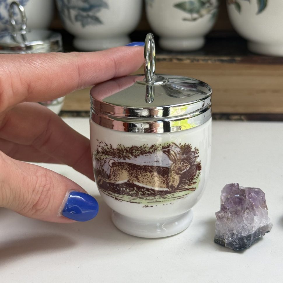 Кодлер на 1 Яйцо Royal Worcester Куропатка и Заяц Англия