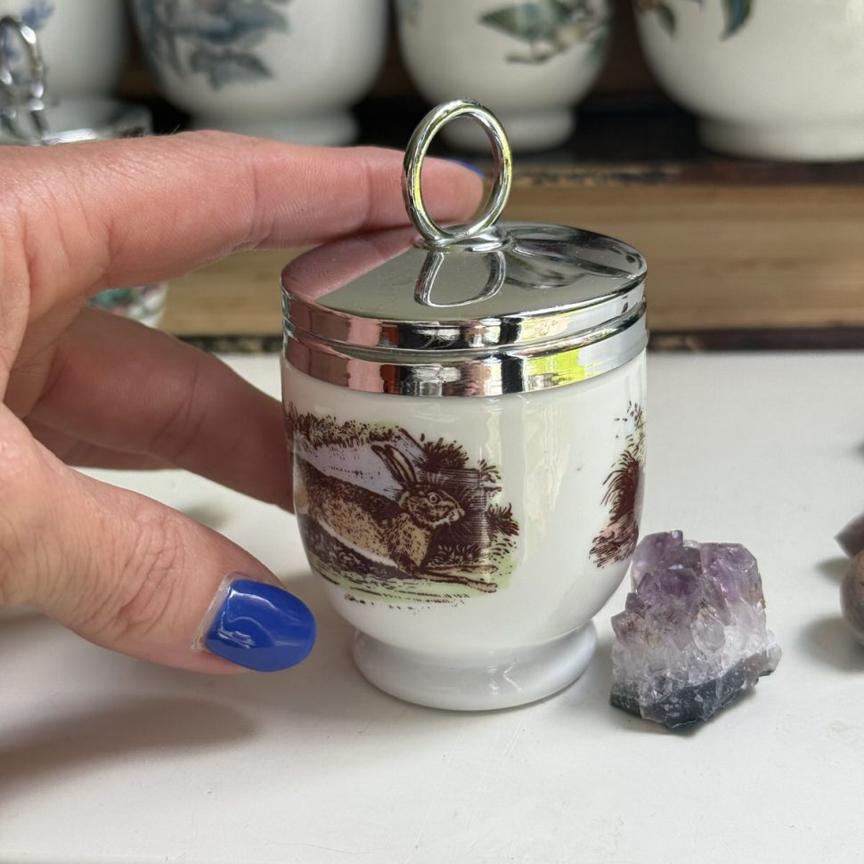 Кодлер на 1 Яйцо Royal Worcester Куропатка и Заяц Англия