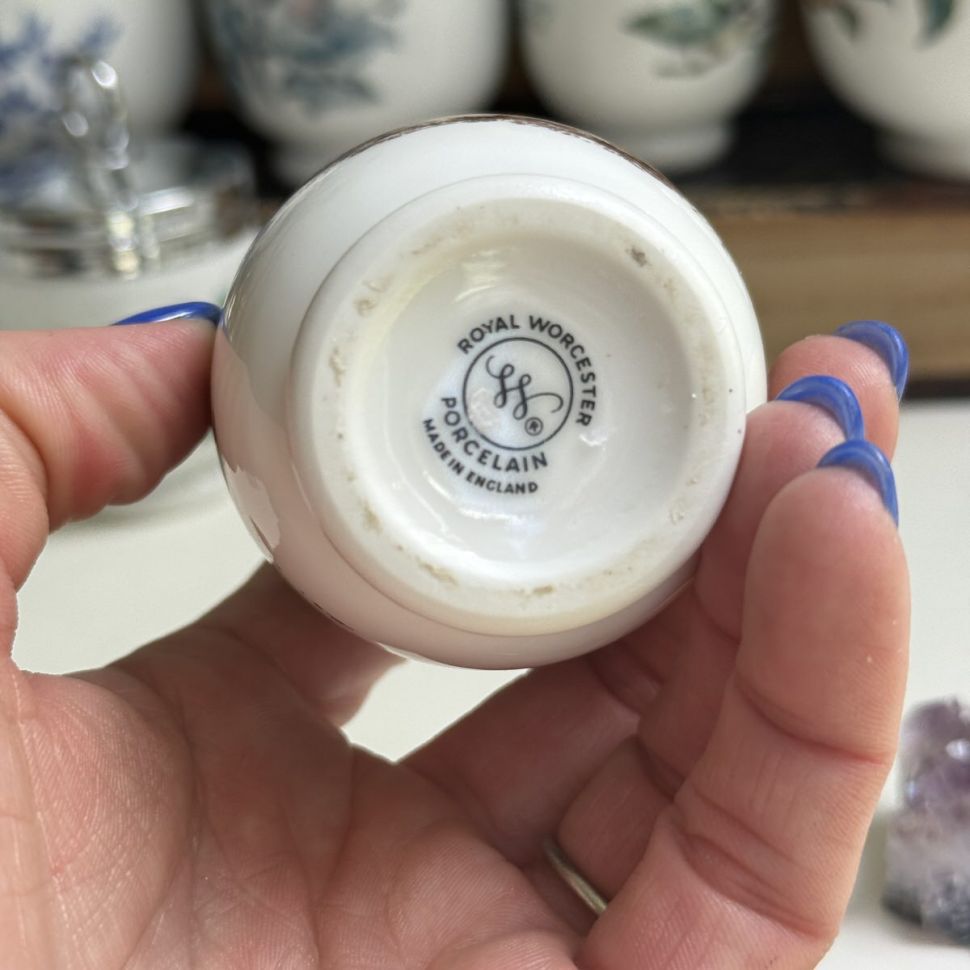 Кодлер на 1 Яйцо Royal Worcester Куропатка и Заяц Англия