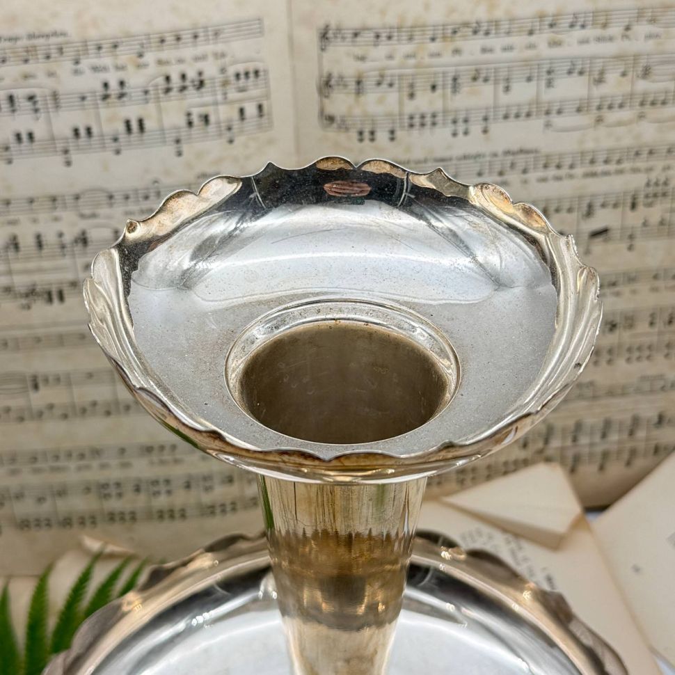 Ваза этажерка центр стола 35 см серебрение Франция 