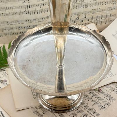 Ваза этажерка центр стола 35 см серебрение Франция 