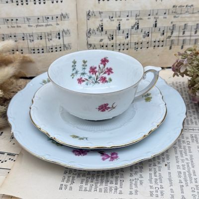 Чайное трио Unger & Schilde Roschutzer Гвоздики 250 мл Германия