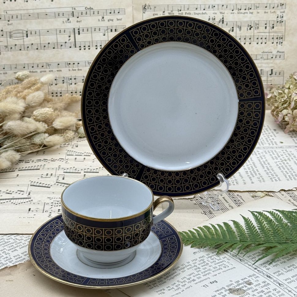 Чайное трио Henneberg Кобальт 200 мл Германия  