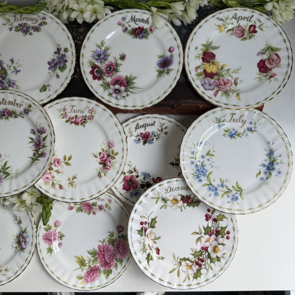  Тарелка Royal Albert 12 месяцев Июль 16 см Англия