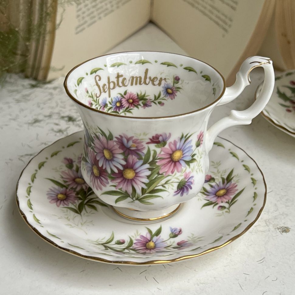 Кофейная пара Royal Albert September 130 мл Англия 1970 г.