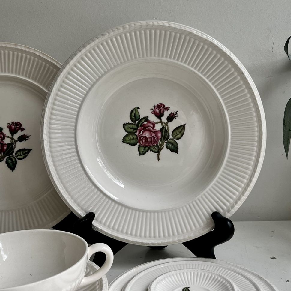 Тарелка глубокая Wedgwood Moss Rose 23 см Англия
