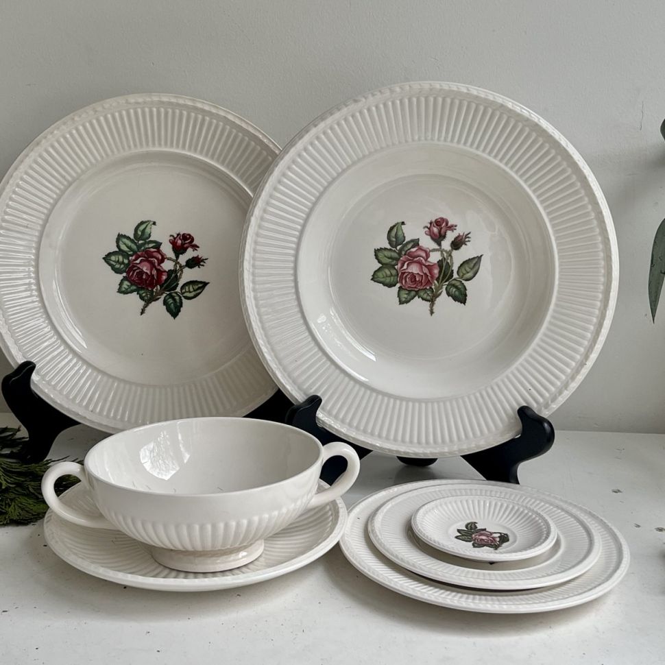 Тарелка глубокая Wedgwood Moss Rose 23 см Англия