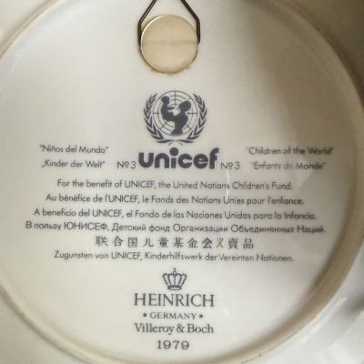 Тарелка Heinrich ВиллеройБох Дети мира 20 см Германия 1979 г.