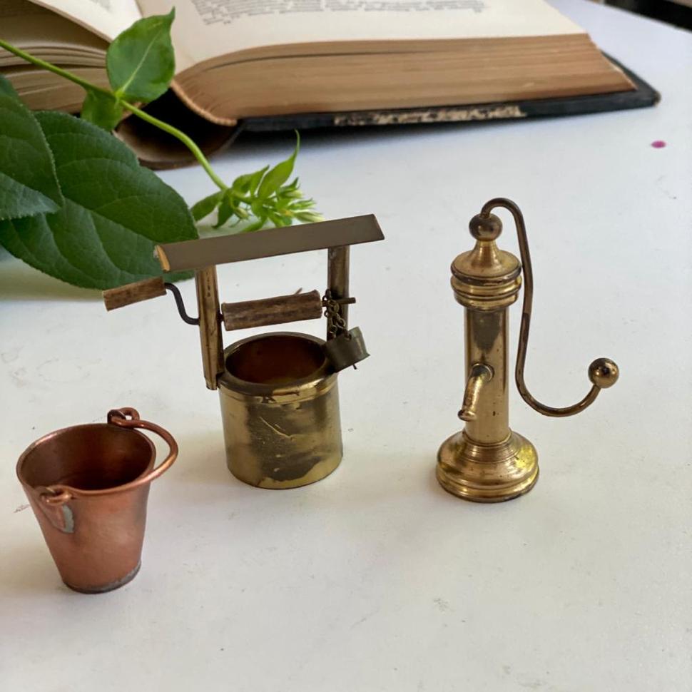 Статуэтка фигурки Вода 3 шт. латунь