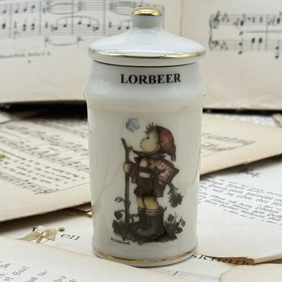 Банка для специй Goebel MJ Hummel Лавровый лист 11 см фарфор Германия
