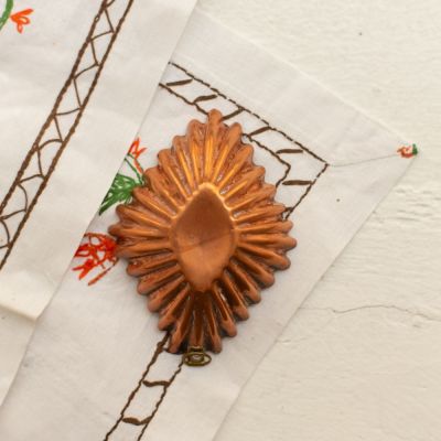 Форма для выпечки печенья Ромб 10 см медь