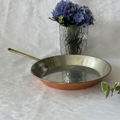 Сковорода медь с латунной ручкой 25 см Португалия