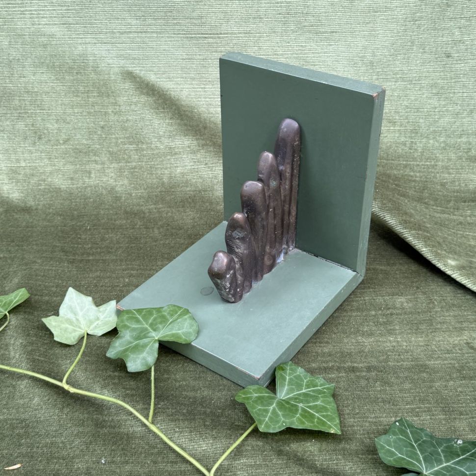Держатель упор для книг 15 см латунь 