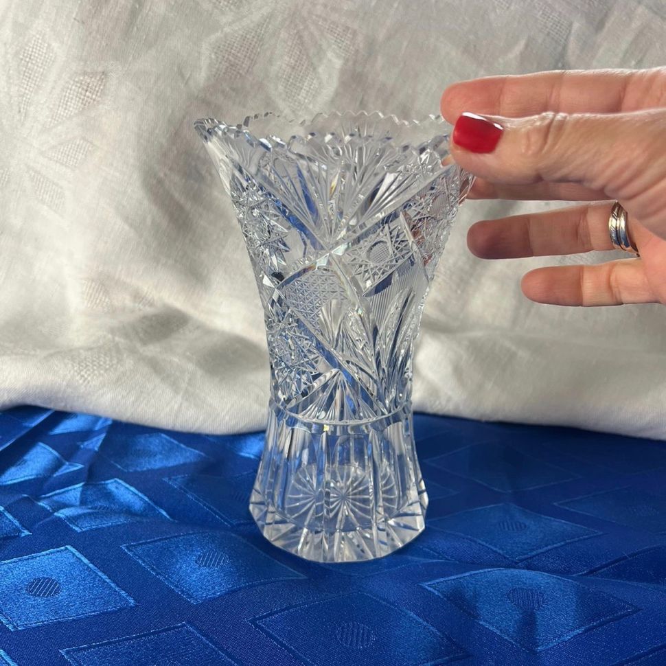 Ваза 17 см хрусталь СССР