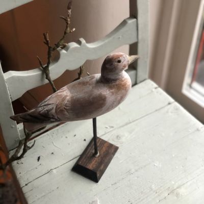 Декоративная стауэтка Серая чайка дерево