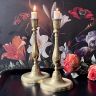 Подсвечник на круглом основании 27 см латунь Франция