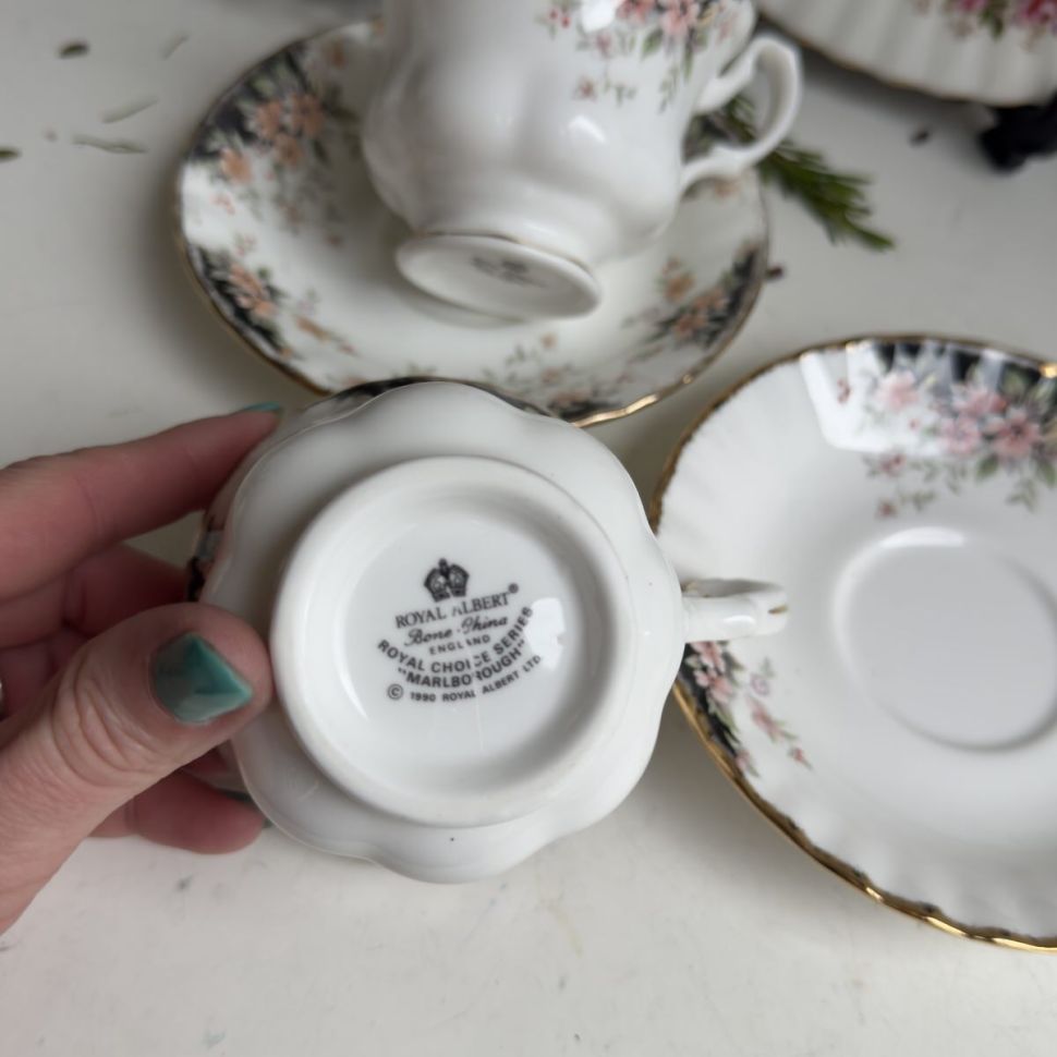 Чайная пара Royal Albert Marlborough 200 мл Англия