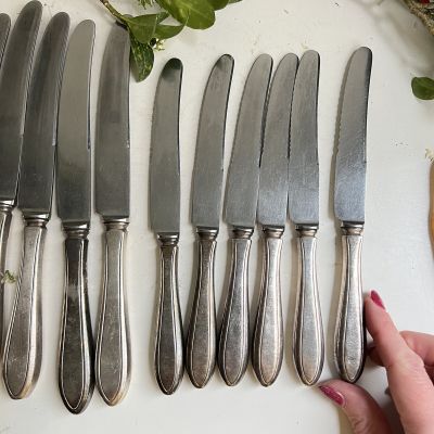 Нож столовый с пилкой Gerritsen&Van Kempen 21 см серебрение