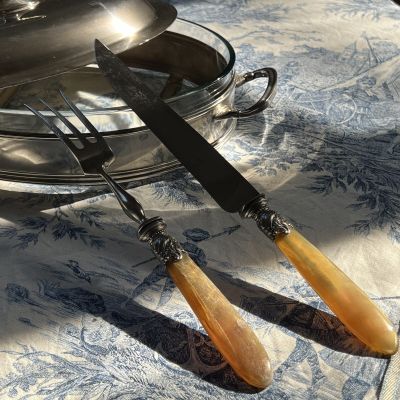 Нож и вилка сервировочные 32 см Франция 