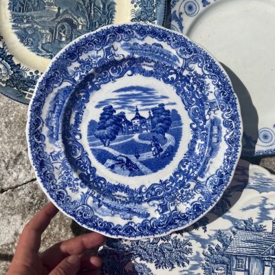 Тарелка 23 см SS серия Замки Rorstrand фарфор Швеция