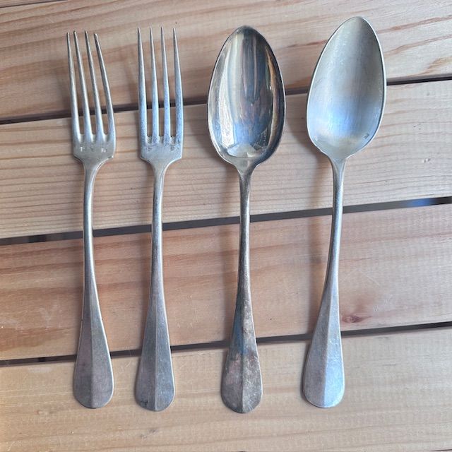 Вилка столовая 22 см серебрение Франция