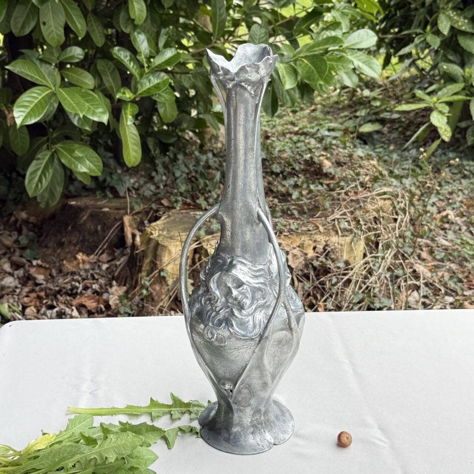 Ваза Арнуво Девушки 43 см олово  