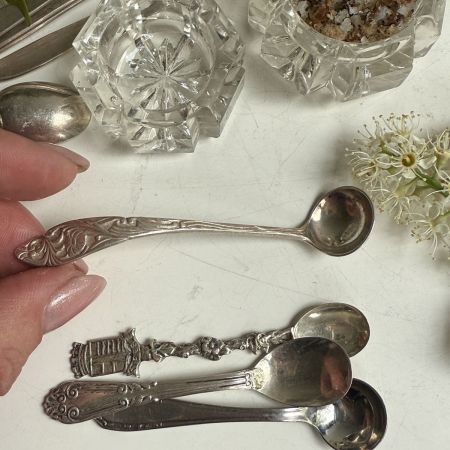 Ложка для горчицы 9 см серебрение