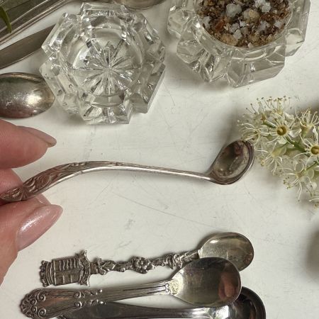 Ложка для горчицы 9 см серебрение