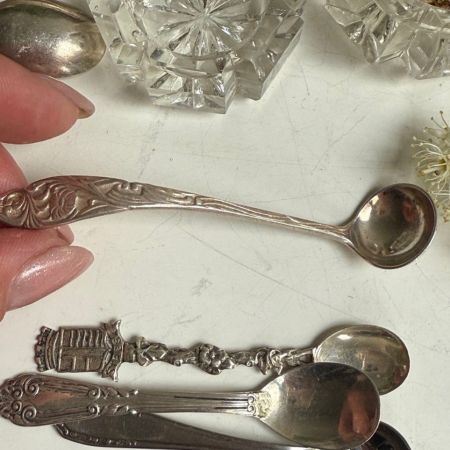 Ложка для горчицы 9 см серебрение