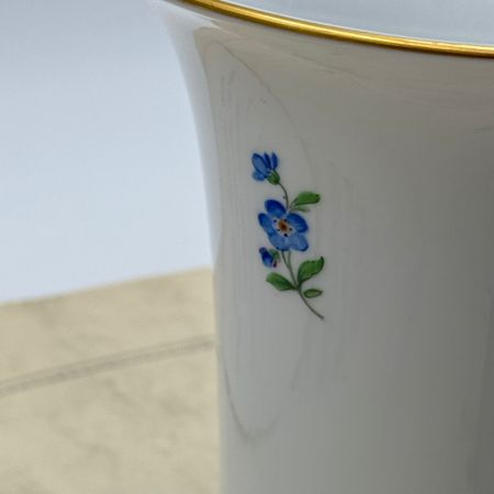 Ваза Meissen 17 см Мейсенский букет 1973 г Германия ручная роспись белая