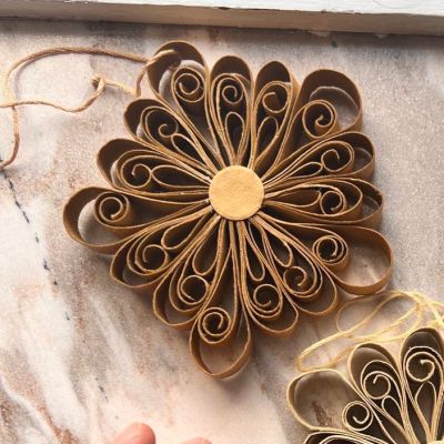 Подвес новогодний темный 10 см бумага