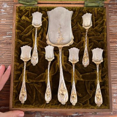 Лопатка и ложка для мороженого набор в коробке Испания